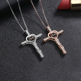 Serabloom - Heart Cross Necklace