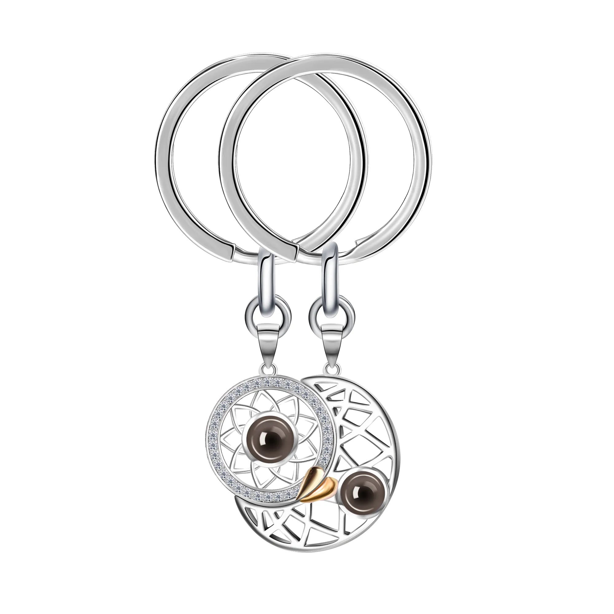 Serabloom - SunMoon Magnet Keychain