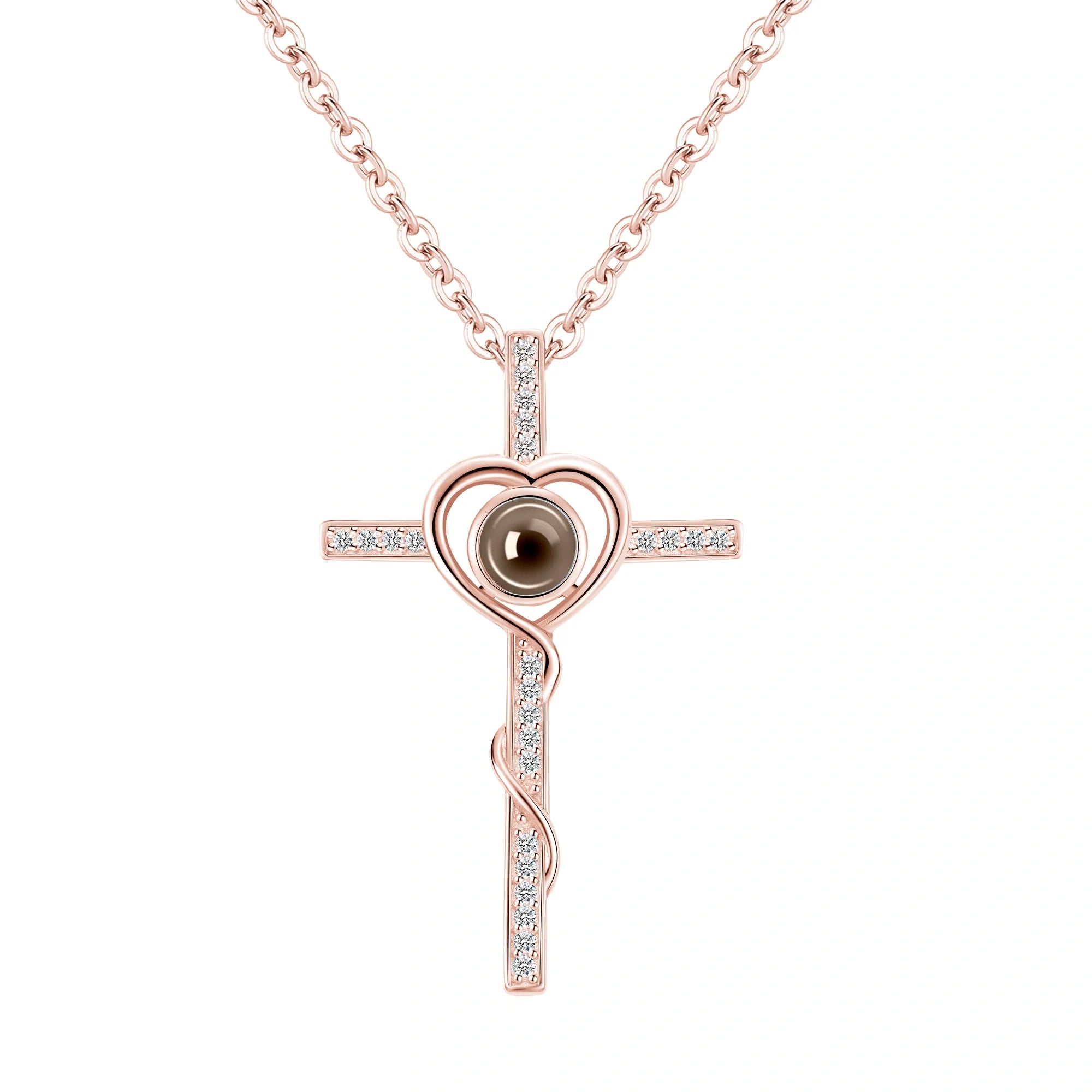 Serabloom - Heart Cross Necklace