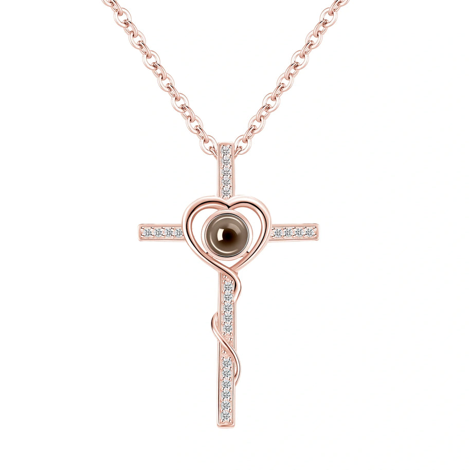 Serabloom - Heart Cross Necklace