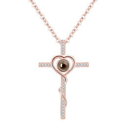 Serabloom - Heart Cross Necklace